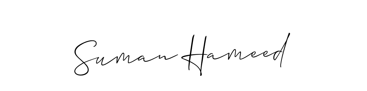 if you are searching for the best signature style for your name Suman Hameed. so please give up your signature search. here we have designed multiple signature styles  using Allison_Script. Suman Hameed signature style 2 images and pictures png