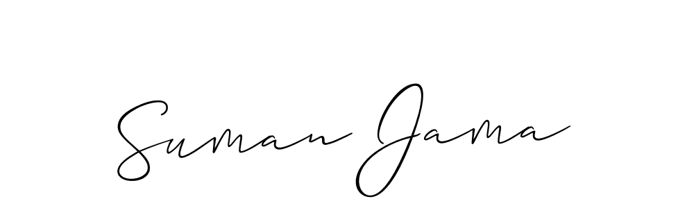 if you are searching for the best signature style for your name Suman Jama. so please give up your signature search. here we have designed multiple signature styles  using Allison_Script. Suman Jama signature style 2 images and pictures png