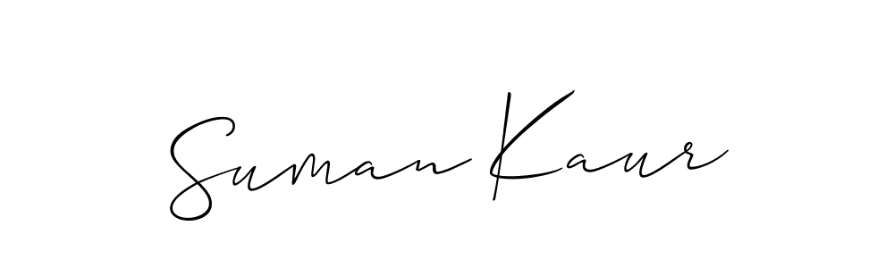 It looks lik you need a new signature style for name Suman Kaur. Design unique handwritten (Allison_Script) signature with our free signature maker in just a few clicks. Suman Kaur signature style 2 images and pictures png