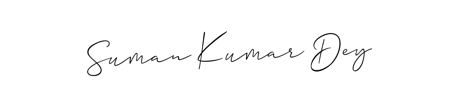 Also You can easily find your signature by using the search form. We will create Suman Kumar Dey name handwritten signature images for you free of cost using Allison_Script sign style. Suman Kumar Dey signature style 2 images and pictures png