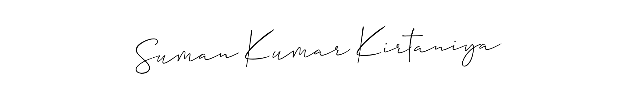 It looks lik you need a new signature style for name Suman Kumar Kirtaniya. Design unique handwritten (Allison_Script) signature with our free signature maker in just a few clicks. Suman Kumar Kirtaniya signature style 2 images and pictures png