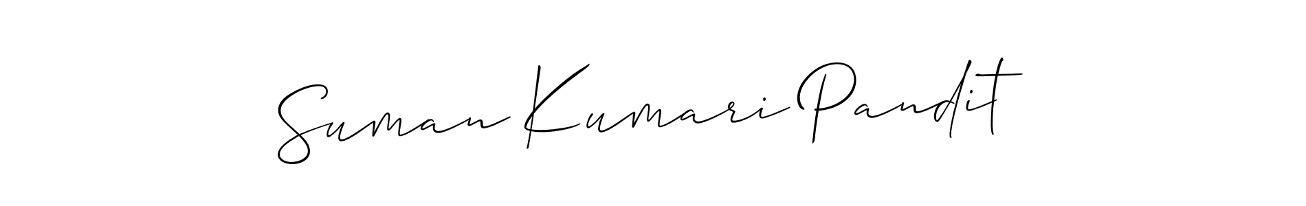 if you are searching for the best signature style for your name Suman Kumari Pandit. so please give up your signature search. here we have designed multiple signature styles  using Allison_Script. Suman Kumari Pandit signature style 2 images and pictures png