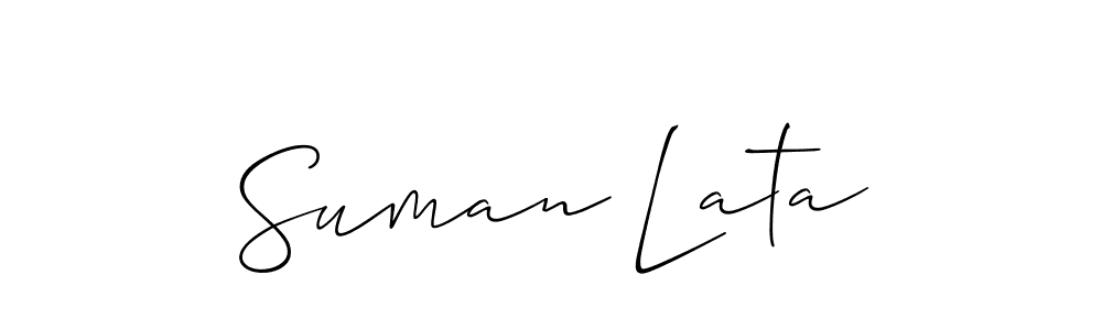 Suman Lata stylish signature style. Best Handwritten Sign (Allison_Script) for my name. Handwritten Signature Collection Ideas for my name Suman Lata. Suman Lata signature style 2 images and pictures png