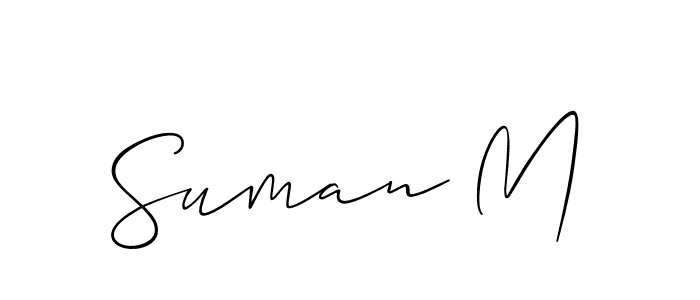 Make a beautiful signature design for name Suman M. Use this online signature maker to create a handwritten signature for free. Suman M signature style 2 images and pictures png