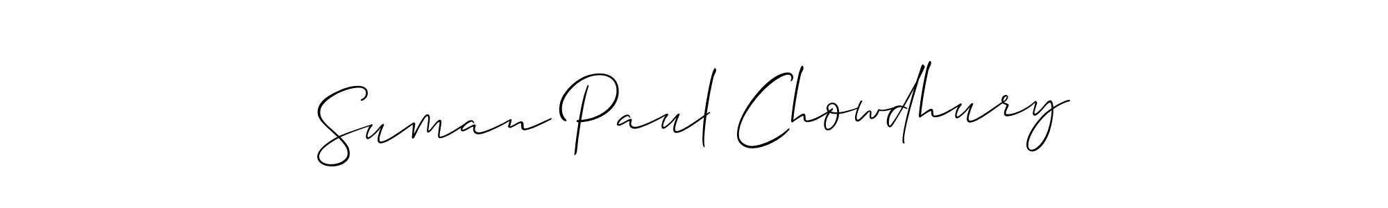 The best way (Allison_Script) to make a short signature is to pick only two or three words in your name. The name Suman Paul Chowdhury include a total of six letters. For converting this name. Suman Paul Chowdhury signature style 2 images and pictures png