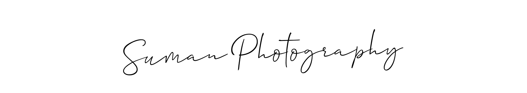 if you are searching for the best signature style for your name Suman Photography. so please give up your signature search. here we have designed multiple signature styles  using Allison_Script. Suman Photography signature style 2 images and pictures png