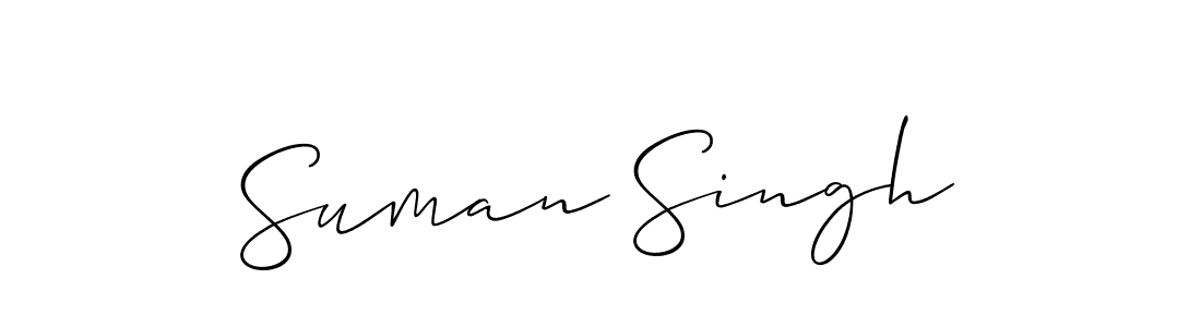 Create a beautiful signature design for name Suman Singh. With this signature (Allison_Script) fonts, you can make a handwritten signature for free. Suman Singh signature style 2 images and pictures png