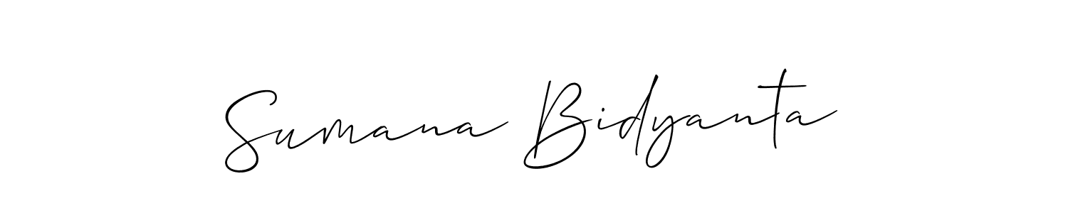 Best and Professional Signature Style for Sumana Bidyanta. Allison_Script Best Signature Style Collection. Sumana Bidyanta signature style 2 images and pictures png