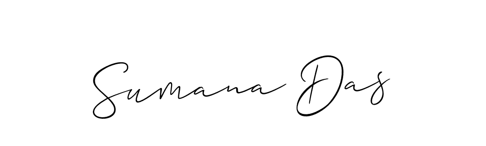 Make a beautiful signature design for name Sumana Das. With this signature (Allison_Script) style, you can create a handwritten signature for free. Sumana Das signature style 2 images and pictures png