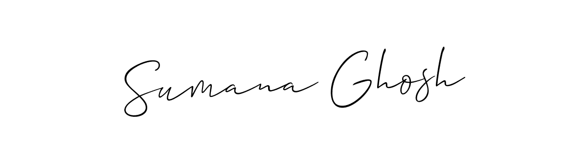 Allison_Script is a professional signature style that is perfect for those who want to add a touch of class to their signature. It is also a great choice for those who want to make their signature more unique. Get Sumana Ghosh name to fancy signature for free. Sumana Ghosh signature style 2 images and pictures png