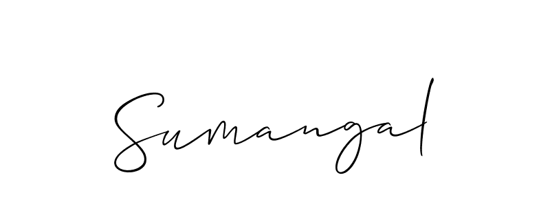 You should practise on your own different ways (Allison_Script) to write your name (Sumangal) in signature. don't let someone else do it for you. Sumangal signature style 2 images and pictures png