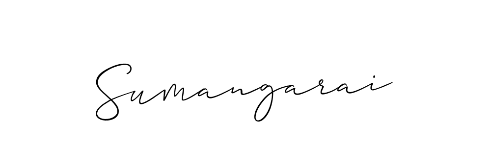 Also we have Sumangarai name is the best signature style. Create professional handwritten signature collection using Allison_Script autograph style. Sumangarai signature style 2 images and pictures png