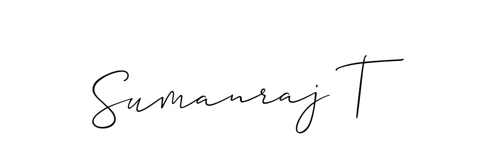 Make a beautiful signature design for name Sumanraj T. Use this online signature maker to create a handwritten signature for free. Sumanraj T signature style 2 images and pictures png