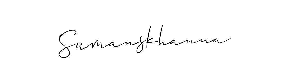 Best and Professional Signature Style for Sumanskhanna. Allison_Script Best Signature Style Collection. Sumanskhanna signature style 2 images and pictures png