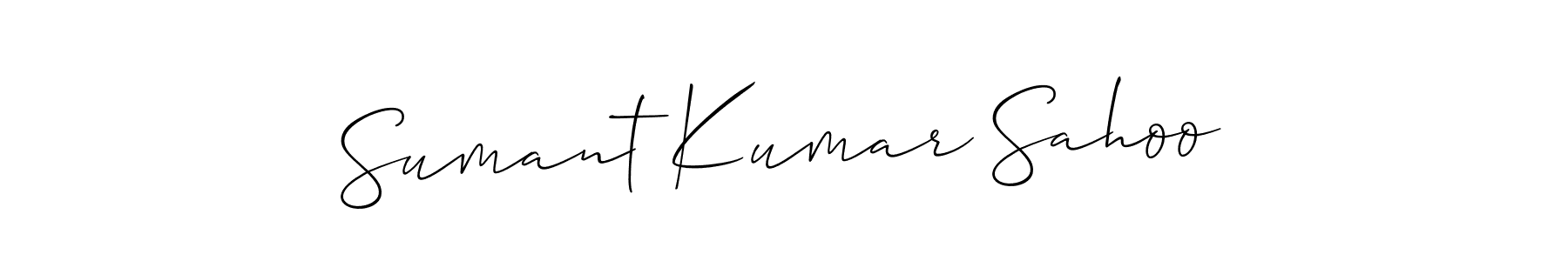 It looks lik you need a new signature style for name Sumant Kumar Sahoo. Design unique handwritten (Allison_Script) signature with our free signature maker in just a few clicks. Sumant Kumar Sahoo signature style 2 images and pictures png