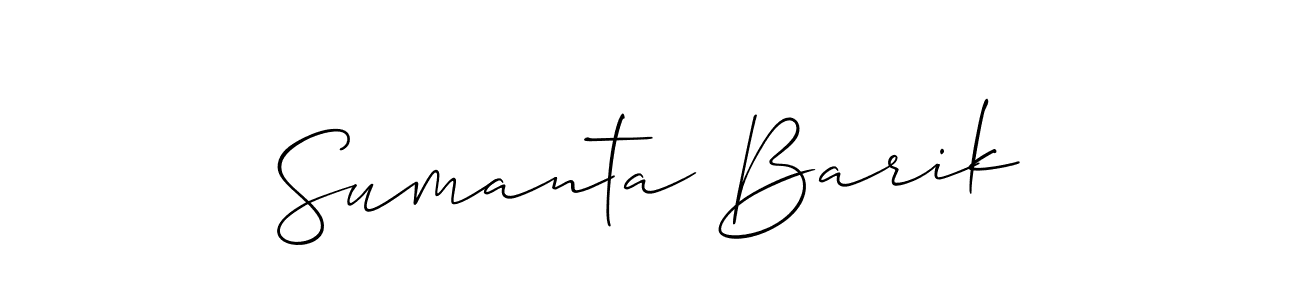 Also we have Sumanta Barik name is the best signature style. Create professional handwritten signature collection using Allison_Script autograph style. Sumanta Barik signature style 2 images and pictures png