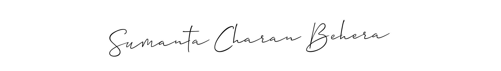 Make a beautiful signature design for name Sumanta Charan Behera. With this signature (Allison_Script) style, you can create a handwritten signature for free. Sumanta Charan Behera signature style 2 images and pictures png