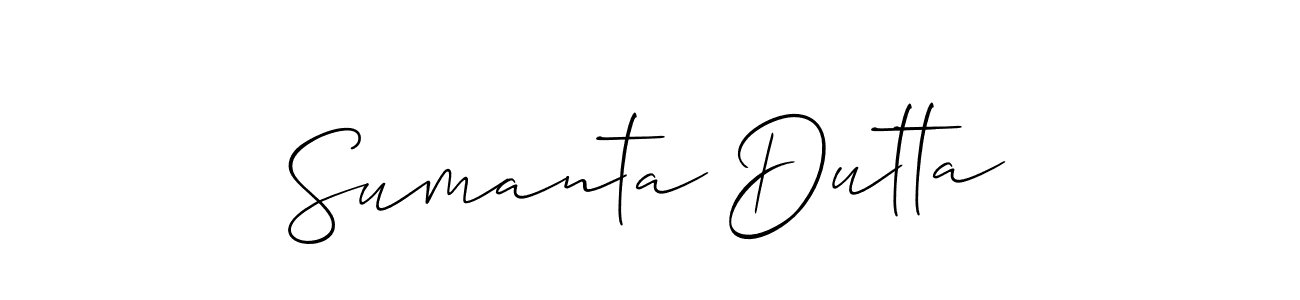 How to make Sumanta Dutta name signature. Use Allison_Script style for creating short signs online. This is the latest handwritten sign. Sumanta Dutta signature style 2 images and pictures png