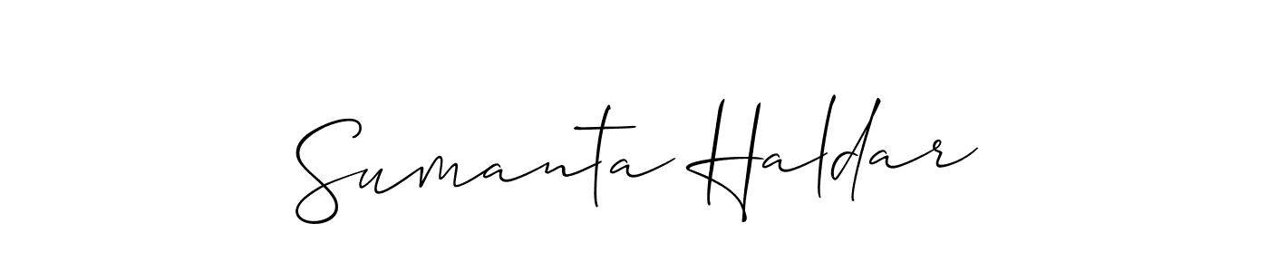 You can use this online signature creator to create a handwritten signature for the name Sumanta Haldar. This is the best online autograph maker. Sumanta Haldar signature style 2 images and pictures png