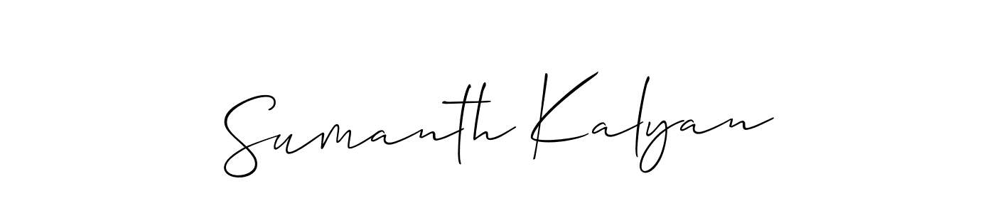 Best and Professional Signature Style for Sumanth Kalyan. Allison_Script Best Signature Style Collection. Sumanth Kalyan signature style 2 images and pictures png