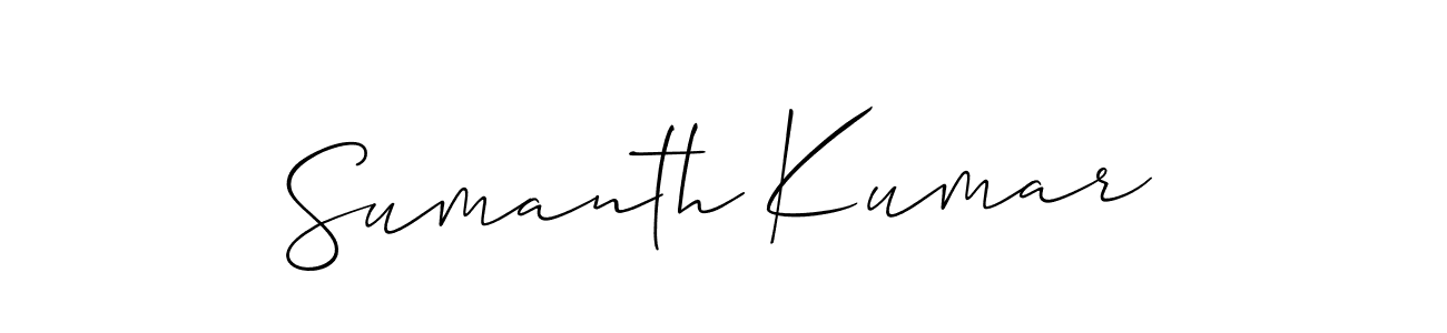 Best and Professional Signature Style for Sumanth Kumar. Allison_Script Best Signature Style Collection. Sumanth Kumar signature style 2 images and pictures png