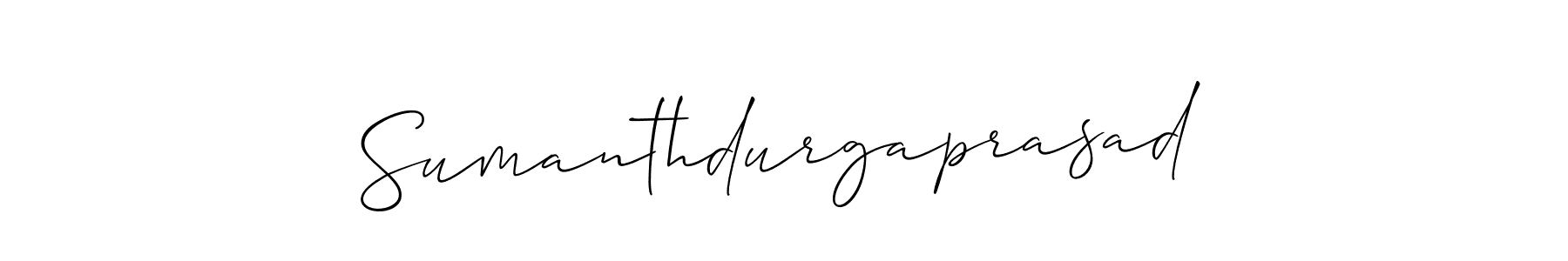 Sumanthdurgaprasad stylish signature style. Best Handwritten Sign (Allison_Script) for my name. Handwritten Signature Collection Ideas for my name Sumanthdurgaprasad. Sumanthdurgaprasad signature style 2 images and pictures png