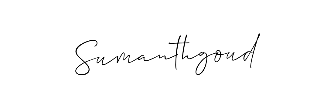 Here are the top 10 professional signature styles for the name Sumanthgoud. These are the best autograph styles you can use for your name. Sumanthgoud signature style 2 images and pictures png
