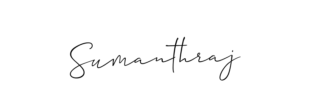 Create a beautiful signature design for name Sumanthraj. With this signature (Allison_Script) fonts, you can make a handwritten signature for free. Sumanthraj signature style 2 images and pictures png