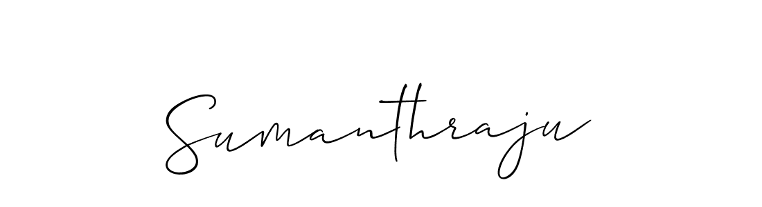 It looks lik you need a new signature style for name Sumanthraju. Design unique handwritten (Allison_Script) signature with our free signature maker in just a few clicks. Sumanthraju signature style 2 images and pictures png