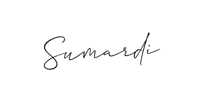 Allison_Script is a professional signature style that is perfect for those who want to add a touch of class to their signature. It is also a great choice for those who want to make their signature more unique. Get Sumardi name to fancy signature for free. Sumardi signature style 2 images and pictures png