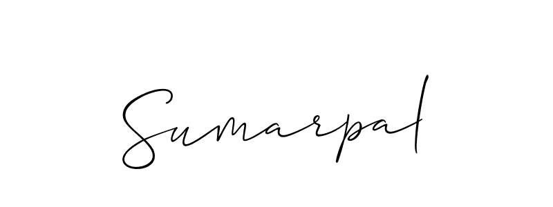 Design your own signature with our free online signature maker. With this signature software, you can create a handwritten (Allison_Script) signature for name Sumarpal. Sumarpal signature style 2 images and pictures png