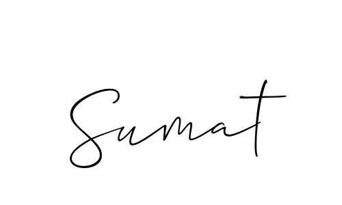 Make a beautiful signature design for name Sumat. Use this online signature maker to create a handwritten signature for free. Sumat signature style 2 images and pictures png