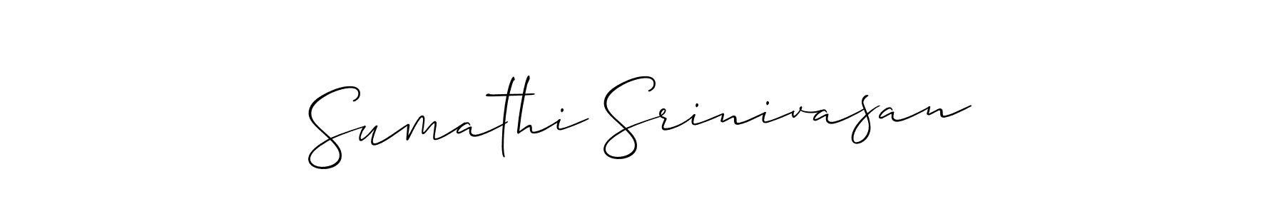 Sumathi Srinivasan stylish signature style. Best Handwritten Sign (Allison_Script) for my name. Handwritten Signature Collection Ideas for my name Sumathi Srinivasan. Sumathi Srinivasan signature style 2 images and pictures png
