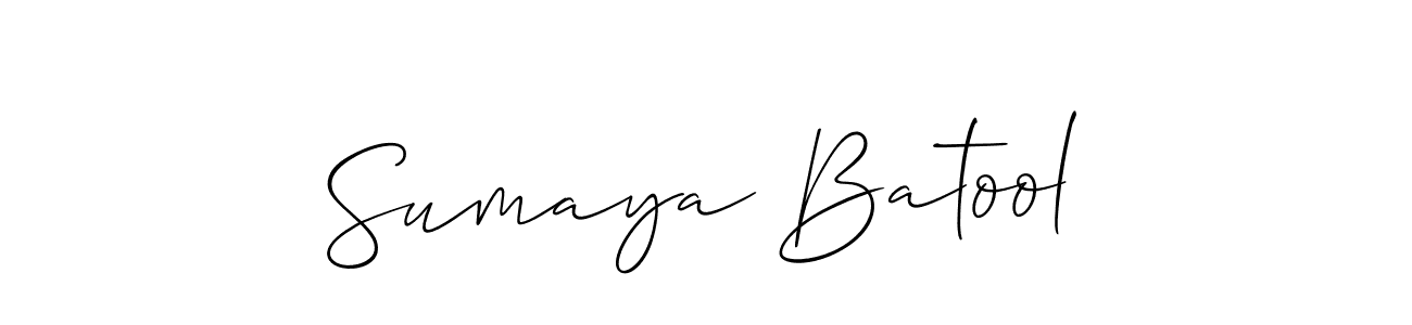 Also we have Sumaya Batool name is the best signature style. Create professional handwritten signature collection using Allison_Script autograph style. Sumaya Batool signature style 2 images and pictures png