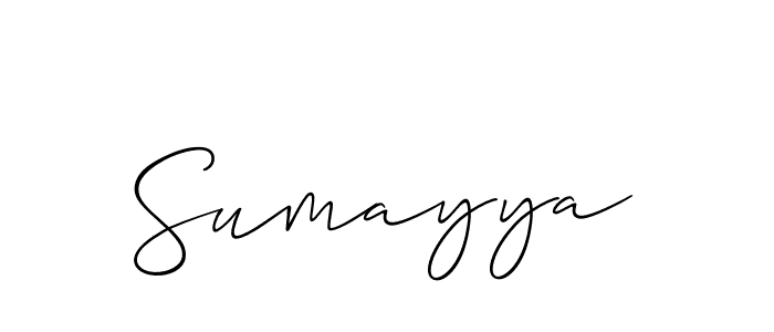 How to Draw Sumayya signature style? Allison_Script is a latest design signature styles for name Sumayya. Sumayya signature style 2 images and pictures png