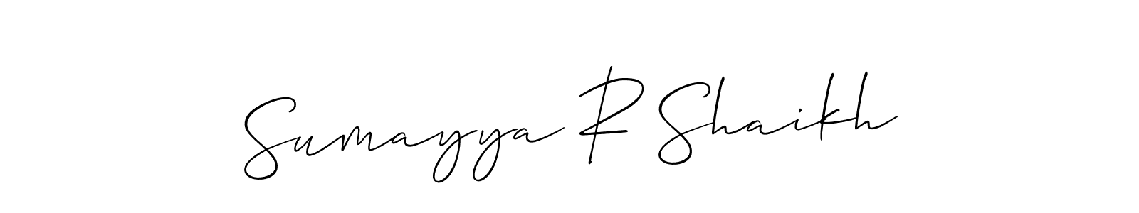 Best and Professional Signature Style for Sumayya R Shaikh. Allison_Script Best Signature Style Collection. Sumayya R Shaikh signature style 2 images and pictures png