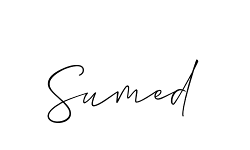 Also we have Sumed name is the best signature style. Create professional handwritten signature collection using Allison_Script autograph style. Sumed signature style 2 images and pictures png