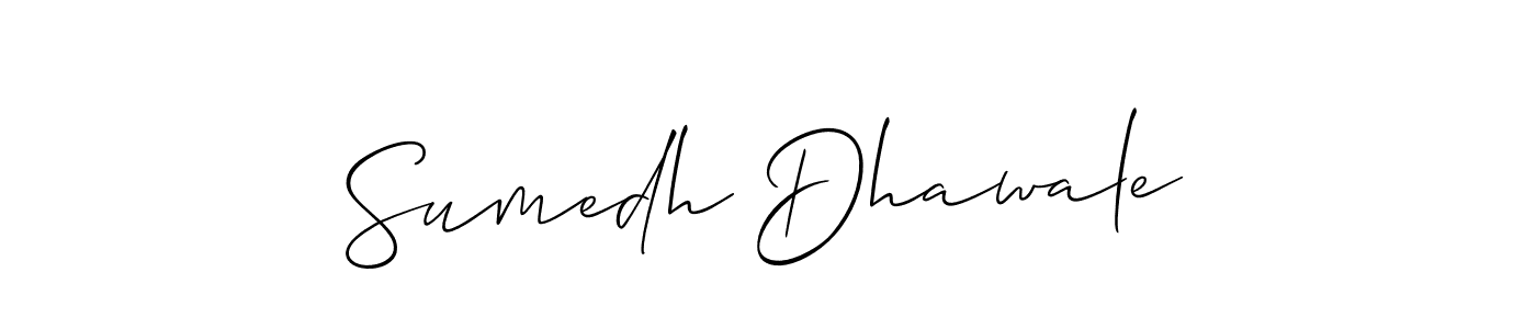 Similarly Allison_Script is the best handwritten signature design. Signature creator online .You can use it as an online autograph creator for name Sumedh Dhawale. Sumedh Dhawale signature style 2 images and pictures png