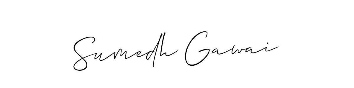 It looks lik you need a new signature style for name Sumedh Gawai. Design unique handwritten (Allison_Script) signature with our free signature maker in just a few clicks. Sumedh Gawai signature style 2 images and pictures png