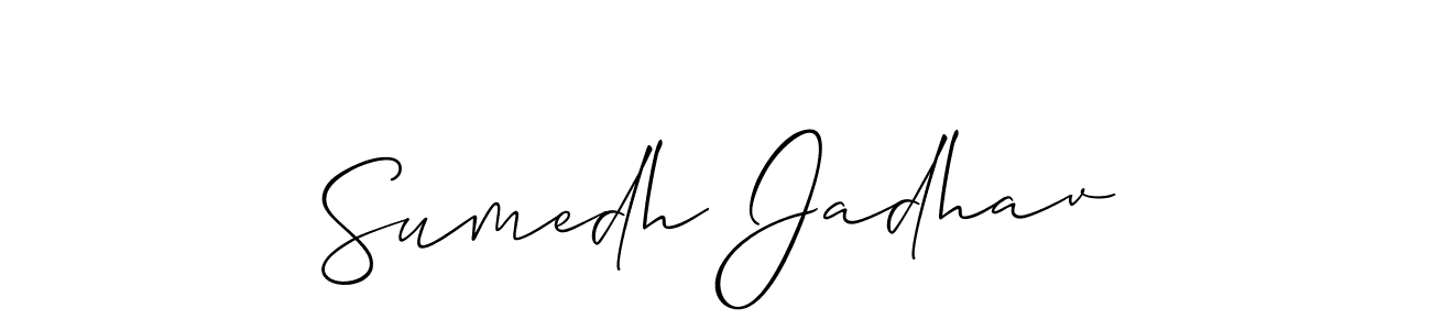 Make a beautiful signature design for name Sumedh Jadhav. With this signature (Allison_Script) style, you can create a handwritten signature for free. Sumedh Jadhav signature style 2 images and pictures png