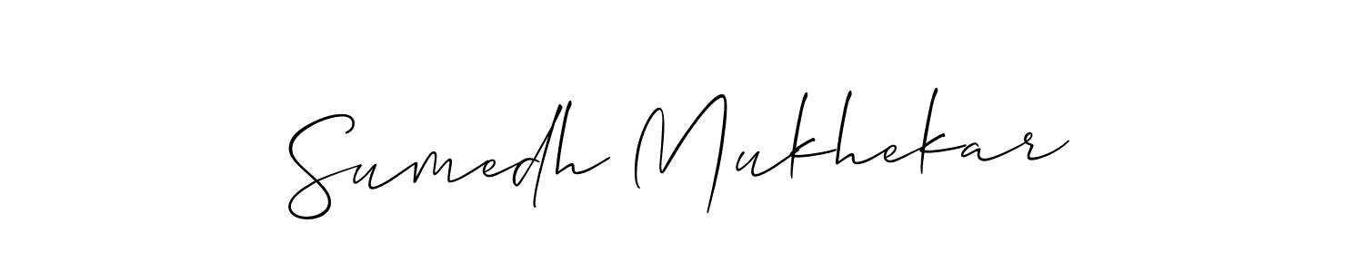 Use a signature maker to create a handwritten signature online. With this signature software, you can design (Allison_Script) your own signature for name Sumedh Mukhekar. Sumedh Mukhekar signature style 2 images and pictures png