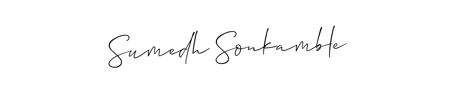 Make a short Sumedh Sonkamble signature style. Manage your documents anywhere anytime using Allison_Script. Create and add eSignatures, submit forms, share and send files easily. Sumedh Sonkamble signature style 2 images and pictures png