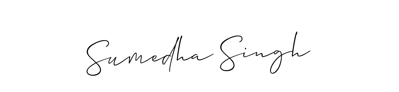 Also we have Sumedha Singh name is the best signature style. Create professional handwritten signature collection using Allison_Script autograph style. Sumedha Singh signature style 2 images and pictures png