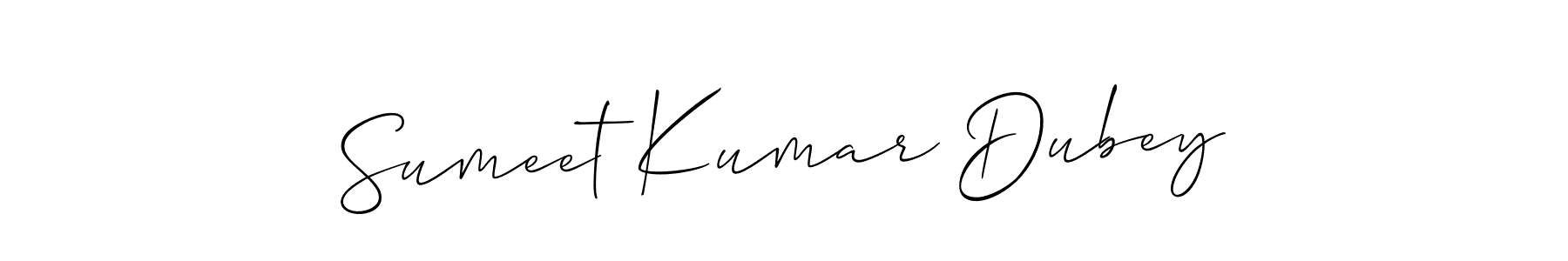 if you are searching for the best signature style for your name Sumeet Kumar Dubey. so please give up your signature search. here we have designed multiple signature styles  using Allison_Script. Sumeet Kumar Dubey signature style 2 images and pictures png
