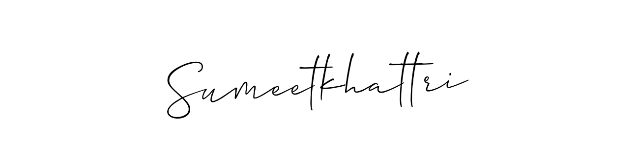 Make a beautiful signature design for name Sumeetkhattri. Use this online signature maker to create a handwritten signature for free. Sumeetkhattri signature style 2 images and pictures png