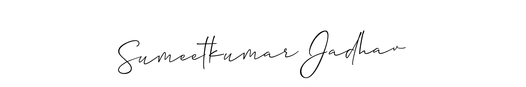 Create a beautiful signature design for name Sumeetkumar Jadhav. With this signature (Allison_Script) fonts, you can make a handwritten signature for free. Sumeetkumar Jadhav signature style 2 images and pictures png