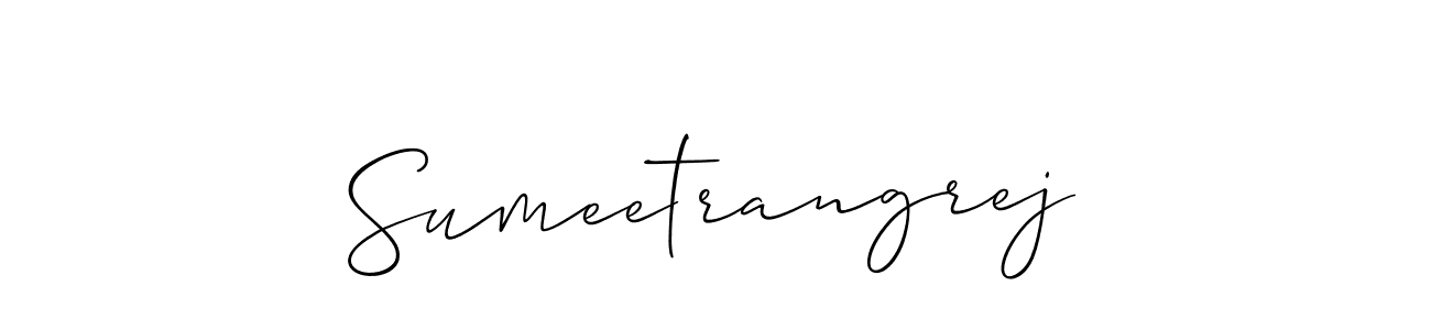 Also You can easily find your signature by using the search form. We will create Sumeetrangrej name handwritten signature images for you free of cost using Allison_Script sign style. Sumeetrangrej signature style 2 images and pictures png