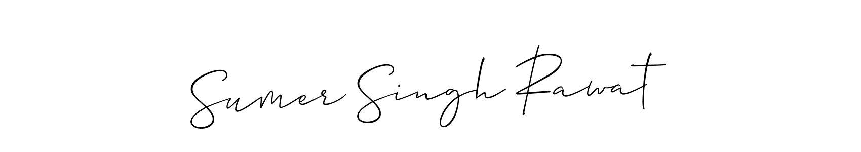 Best and Professional Signature Style for Sumer Singh Rawat. Allison_Script Best Signature Style Collection. Sumer Singh Rawat signature style 2 images and pictures png