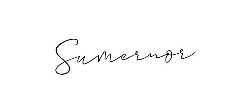 if you are searching for the best signature style for your name Sumernor. so please give up your signature search. here we have designed multiple signature styles  using Allison_Script. Sumernor signature style 2 images and pictures png