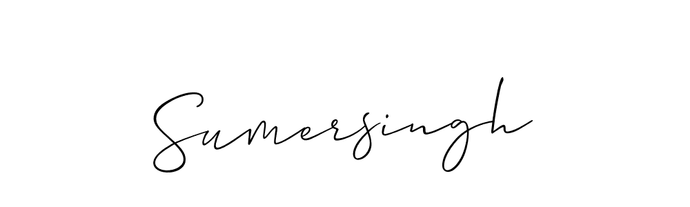 Also we have Sumersingh name is the best signature style. Create professional handwritten signature collection using Allison_Script autograph style. Sumersingh signature style 2 images and pictures png